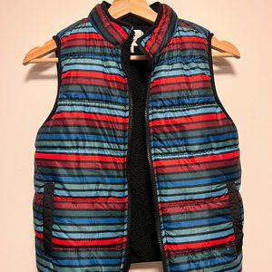 Kids Colorful Striped Puffy Vest
